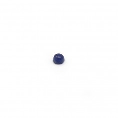 Cabochon de sodalite bleu, de forme ronde, 2mm x 4pcs
