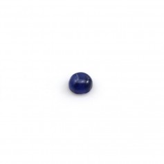 Cabochon de sodalite bleu, de forme ronde, 4mm x 6pcs