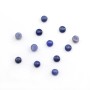 Cabochon de sodalite bleu, de forme ronde, 4mm x 6pcs