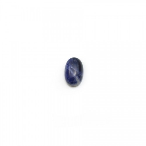 Cabochon de sodalite, de forme ovale, 4 * 6mm x 4 pcs