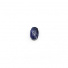 Cabochon de sodalite, de forme ovale, 4 * 6mm x 4 pcs