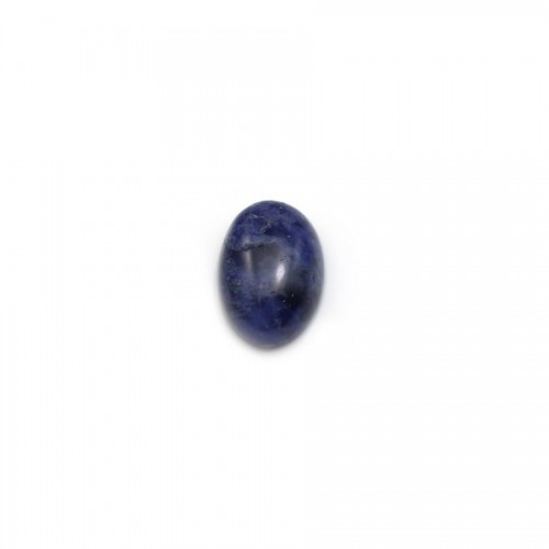 Cabochon de sodalite, de forme ovale, 5 * 7mm x 4 pcs