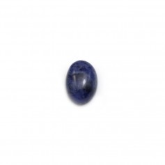 Cabochon de sodalite, de forme ovale, 5 * 7mm x 4 st