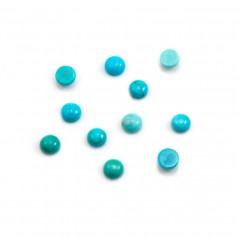 Cabochon Turquoise rond 5mm x 2pcs