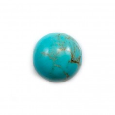 Cabochon Turquoise rond 16mm x1pc