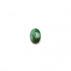 Cabochon de turquoise de forme ovale, 4.5x6.5mm x 1pc