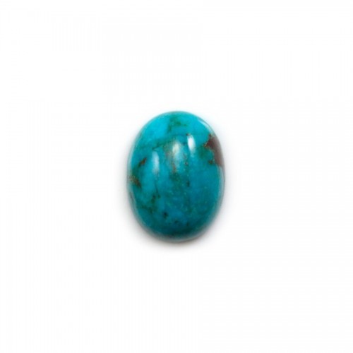 Natural Turquoise cabochon, oval shape 12x16mm x 1pc