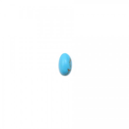 Cabochon turquoise reconstitué 3x5mm x 4pcs