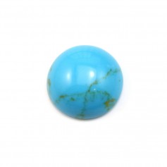 Cabochon turquoise reconstituée ovale 6x8mm x 5pcs