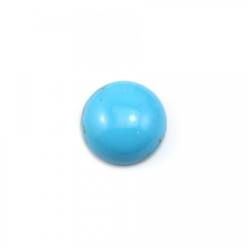 Cabochon turquoise round 6mm x 1pc