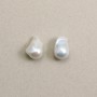 Perles d'eau douche baroque x 2pcs