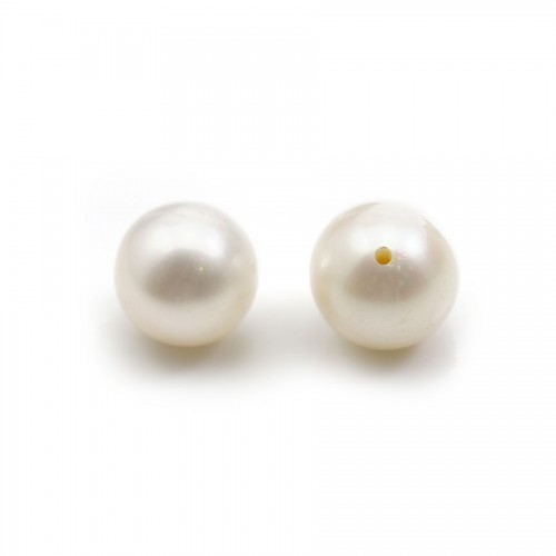 Pearl freshwater demi tron 7mm blanc x 10 pcs