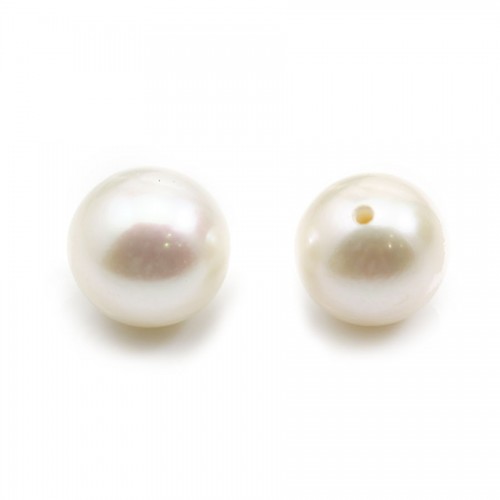 Pearl freshwater demi tron 7mm blanc x 10 pcs