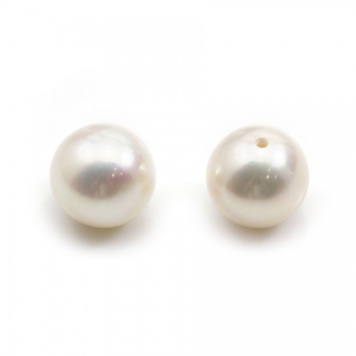 Pearl freshwater demi tron 7mm blanc x 10 pcs