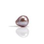 Perle de culture d'eau douce, semi-percée, mauve, poire, 9-9.5mm x 1pc
