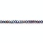 Dark blue freshwater pearl 2-3mm x 40cm