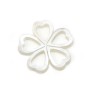 Nacre blanche en fleur de 5 feuilles 28mm x 1pc