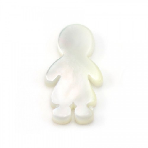 Nacre blanche garcon x 2pcs