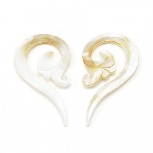 Natural shell ''Flower'' in a bag 15mm x 1pc