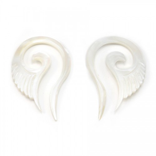 Natural shell ''Flower'' in a bag 15mm x 1pc