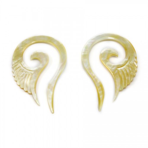 Natural shell ''Flower'' in a bag 15mm x 1pc