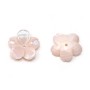 Nacre rose en forme de fleur 19.5mm x 1pc