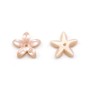 Nacre rose en forme de fleur 19.5mm x 2pcs