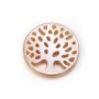 Nacre blanche ronde arbre 12mm x 1pc