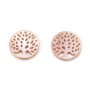 Nacre blanche ronde arbre 12mm x 1pc
