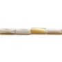Nacre jaune, en forme de tube, 5 * 14mm x 40cm