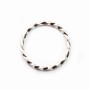 Anneaux argent 925 ovale soudé 7x13mm x 2pcs