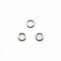 Anneaux  soudé  4 x 0,8 mm argent 925 x10PCS