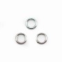 Anneaux  soudé  4 x 0,8 mm argent 925 x10PCS