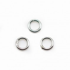 Anneaux  soudé  5x0,8 mm argent 925 x10PCS