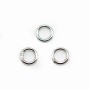 Anneaux  soudé  5x0,8 mm argent 925 x10PCS