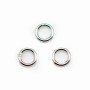 Anneaux ronds fermés, 6x0,8 mm argent 925 x10PCS
