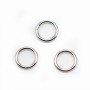 Anneaux ronds Fermés 8x1mm argent 925 x10 PCS