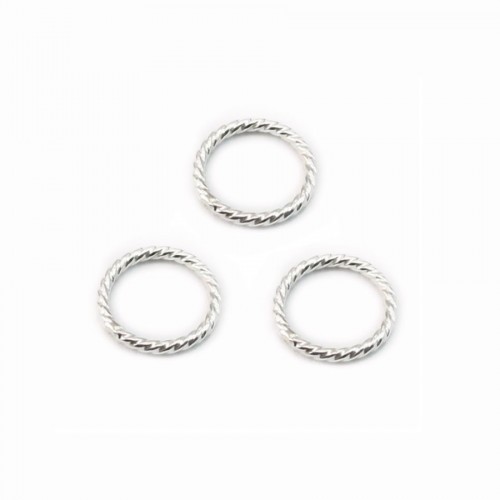 ARG925 ANNEAU ROND SOUDE MARTELE 8MM  x4 pcs