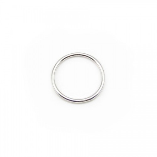 Silver 925 Welded Round Rings 10mm in bag 