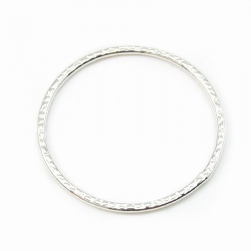 Silver 925  Round Rings 24mm x 1pc 