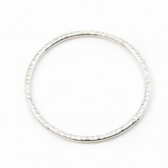 ARG925 ANNEAU ROND SOUDE MARTELE 24MM  x 1PC