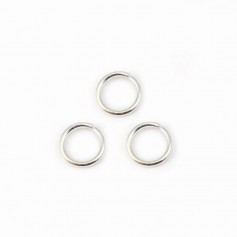 Anneaux ouverts 5x0.8 mm argent 925 x10 st