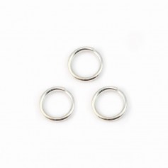  Anneaux ouverts 6x1 mm argent 925 x 10 pcs 