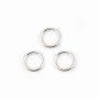  Anneaux ouverts 6x1 mm argent 925 x 10 pcs 