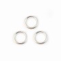 Anneaux ouverts 7x0,9 mm argent 925 x10 st 