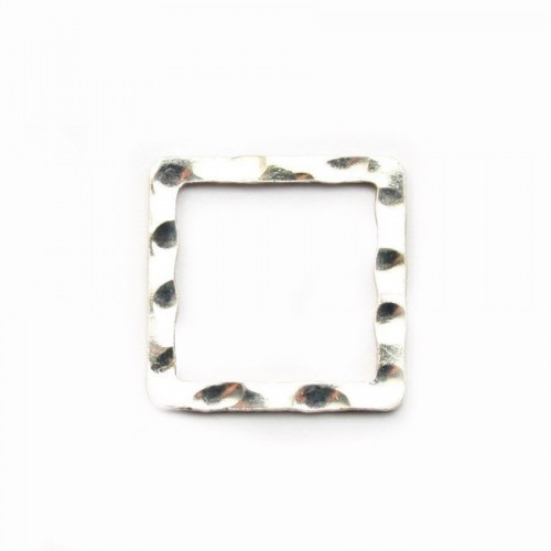 Anneaux CARRE Soudé 14.30mm argent 925 x2 PCS