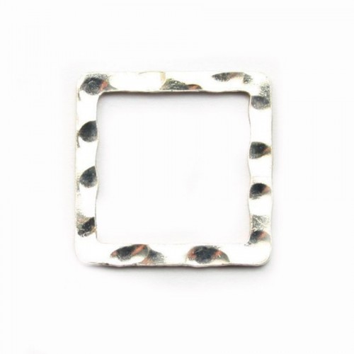 Anneaux CARRE Soudé 14.30mm argent 925 x2 PCS