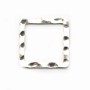 Anneaux CARRE Soudé 14.30mm argent 925 x2 PCS