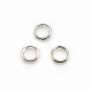 Anneaux doubles 5x0.6 mm argent 925 x10 st