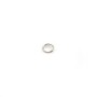 Anneaux doubles, de forme ronde, en argent 925, 3 * 0.3mm x 20pcs